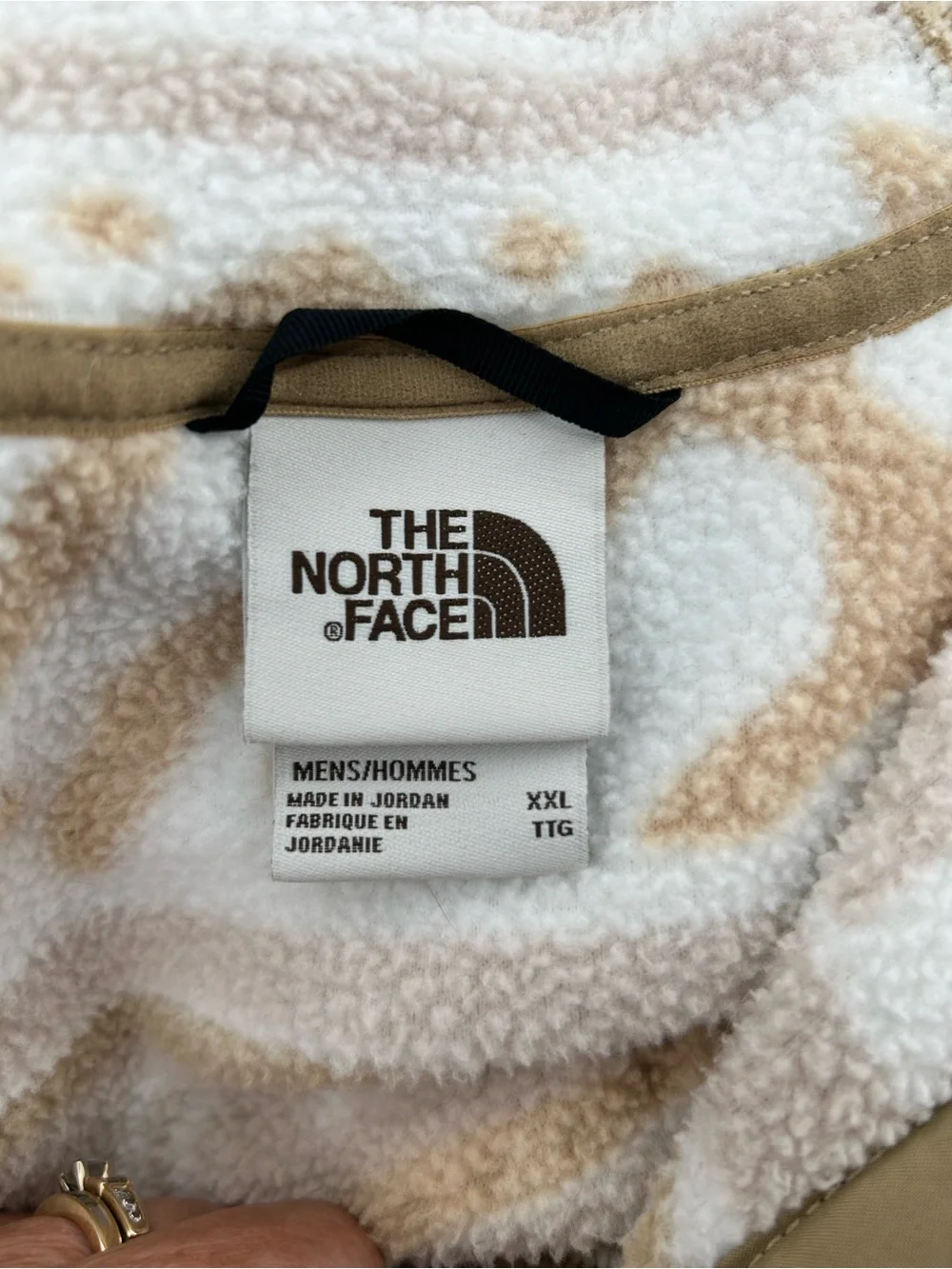 Men’s The North Face Campshire Gardenia Fleece 1/2 snap pullover jacket size XXL